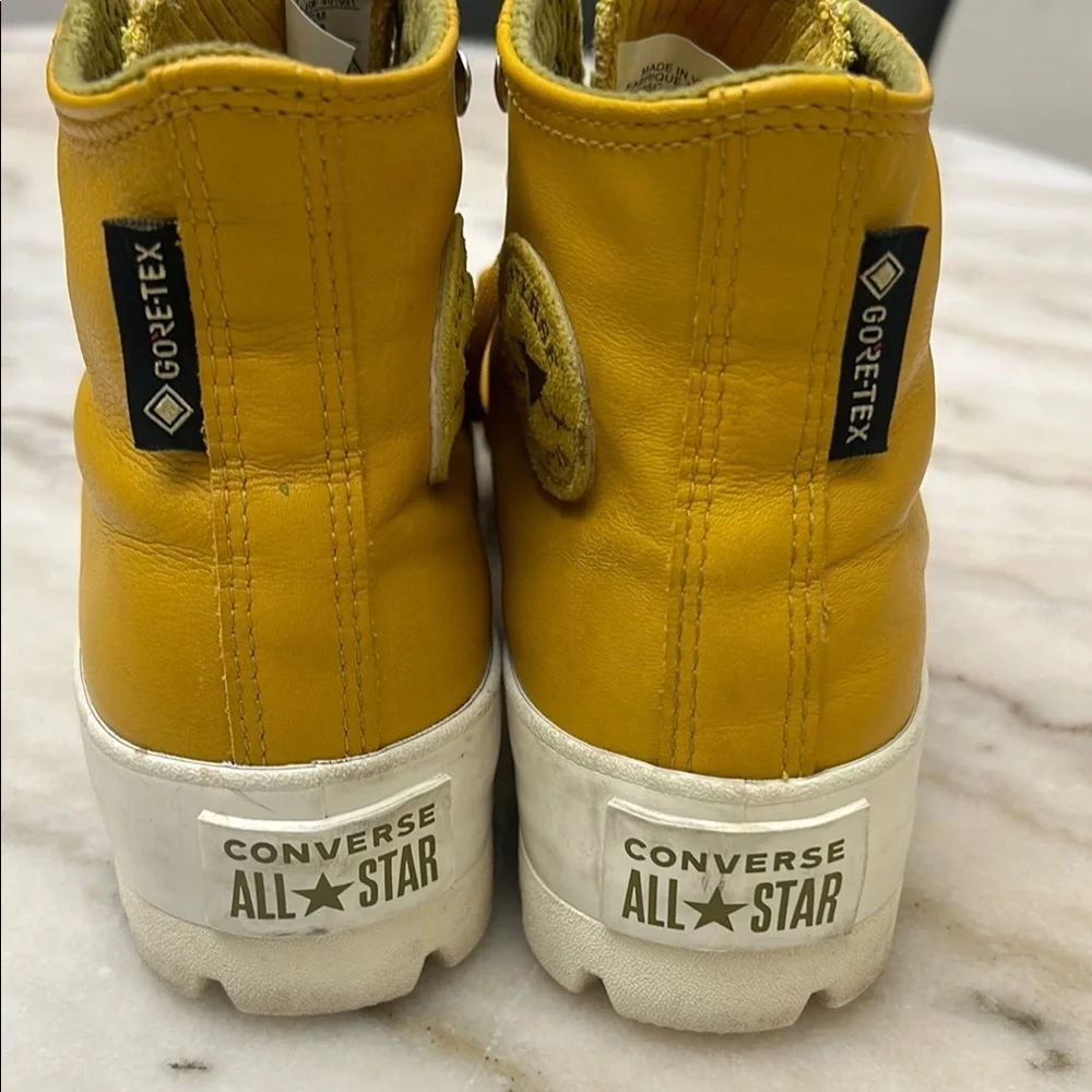 Converse Yellow High-Top Platforms